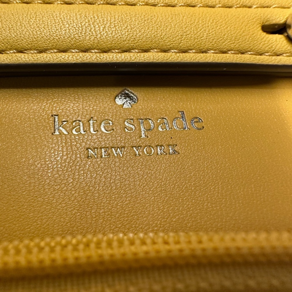 Kate Spade Natalia Mustard Quilted Crossbody Bag - Picture 10 of 15